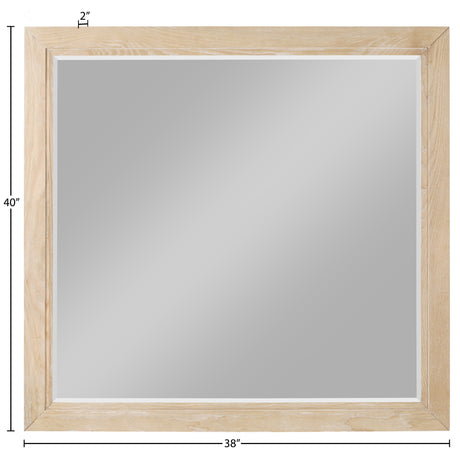 Coastline Natural Wood Mirror - Ornate Home