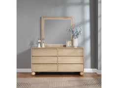 Coastline Natural Wood Mirror - Ornate Home