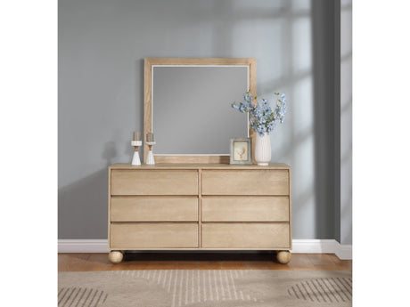 Coastline Natural Wood Mirror - Ornate Home