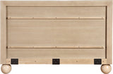 Coastline Natural Wood Queen Bed (3 Boxes) - Ornate Home