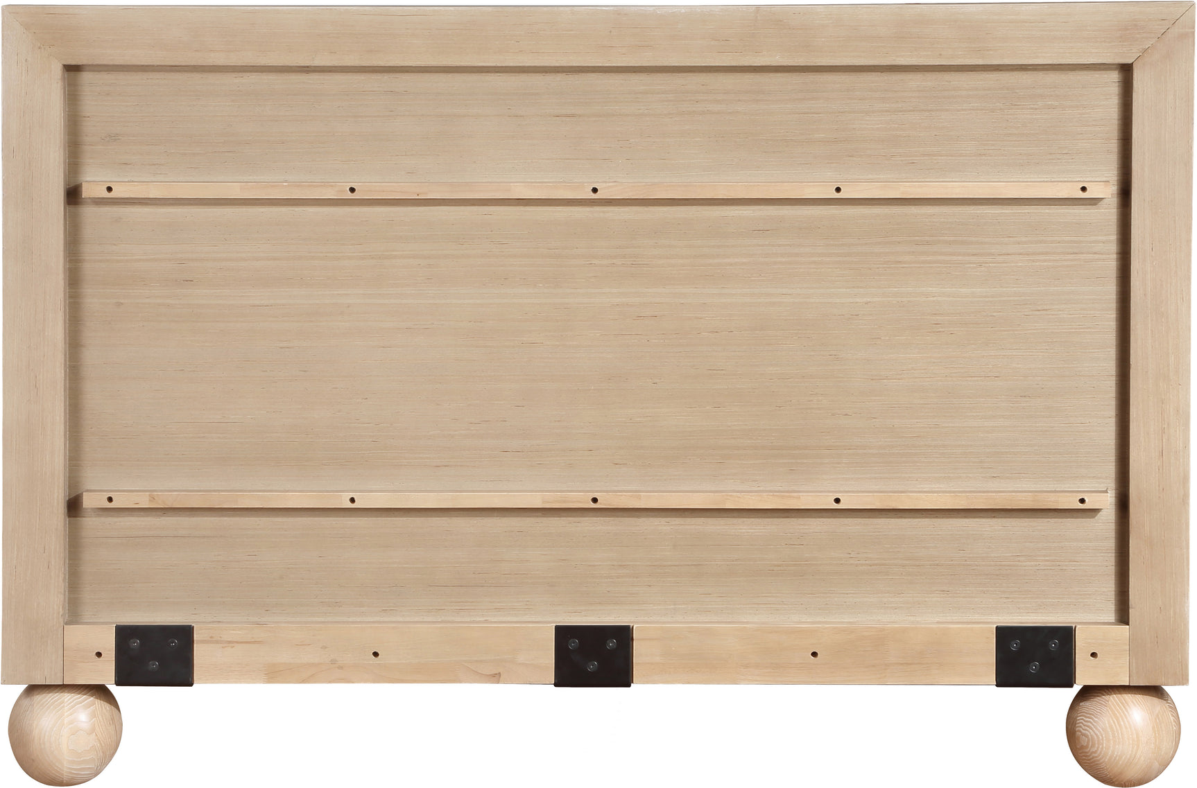 Coastline Natural Wood Queen Bed (3 Boxes) - Ornate Home