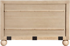 Coastline Natural Wood Queen Bed (3 Boxes) - Ornate Home