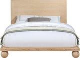 Coastline Natural Wood Queen Bed (3 Boxes) - Ornate Home