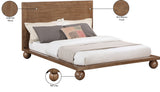 Coastline Walnut Wood King Bed (3 Boxes) - Ornate Home