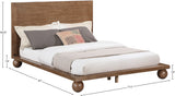 Coastline Walnut Wood King Bed (3 Boxes) - Ornate Home