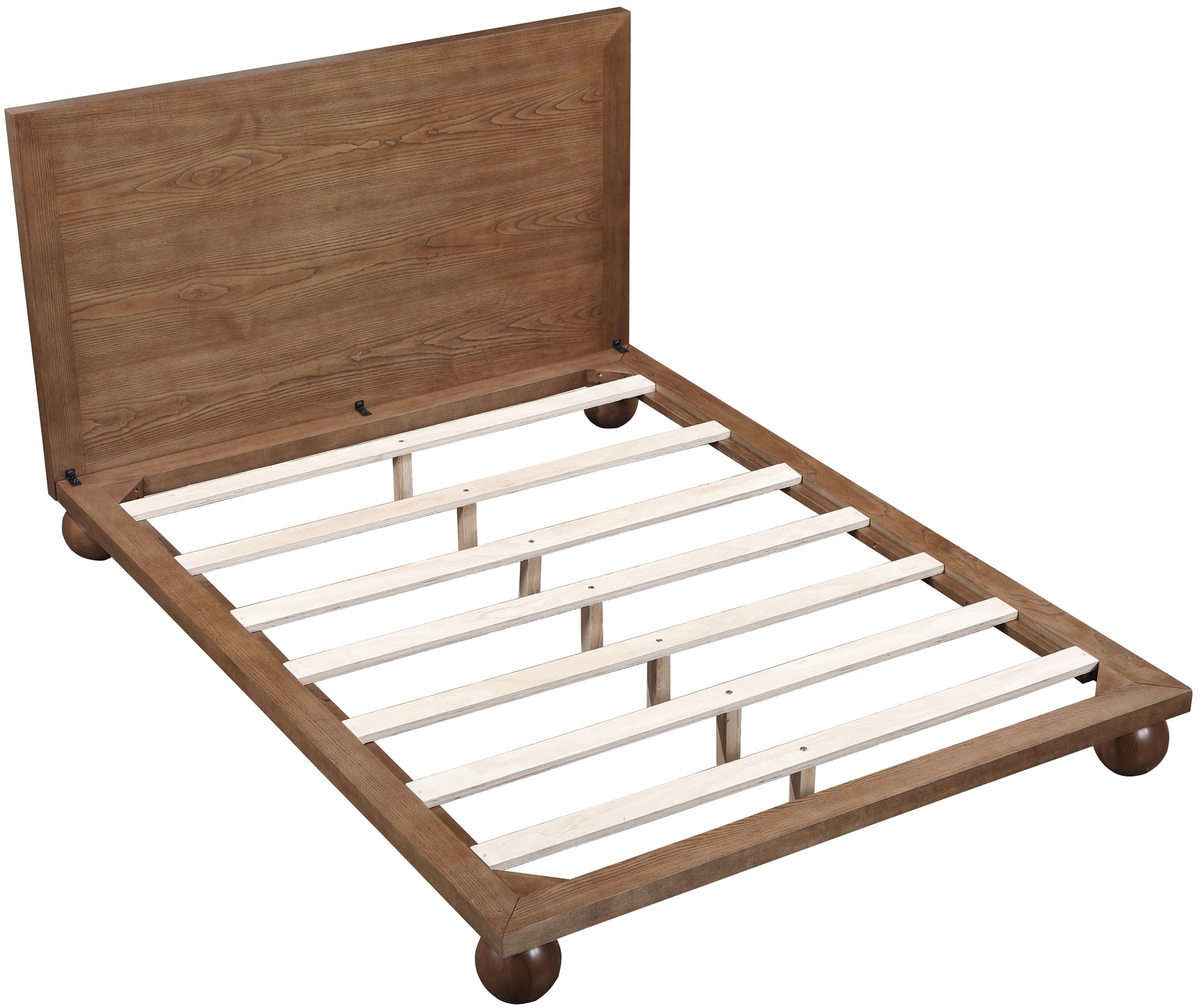 Coastline Walnut Wood King Bed (3 Boxes) - Ornate Home