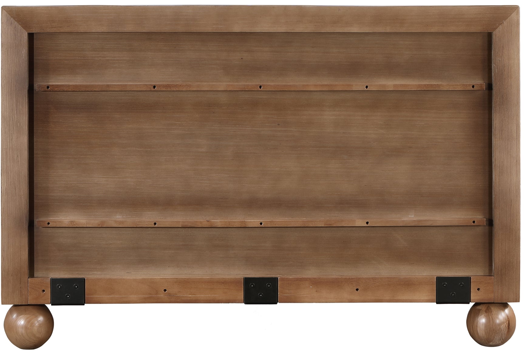 Coastline Walnut Wood King Bed (3 Boxes) - Ornate Home