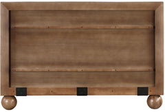 Coastline Walnut Wood King Bed (3 Boxes) - Ornate Home