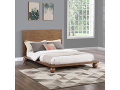 Coastline Walnut Wood King Bed (3 Boxes) - Ornate Home