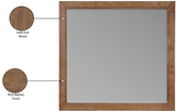 Coastline Walnut Wood Mirror - Ornate Home