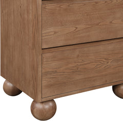 Coastline Walnut Wood Nightstand - Ornate Home