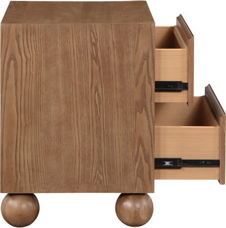 Coastline Walnut Wood Nightstand - Ornate Home