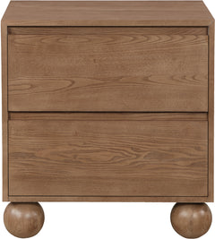 Coastline Walnut Wood Nightstand - Ornate Home