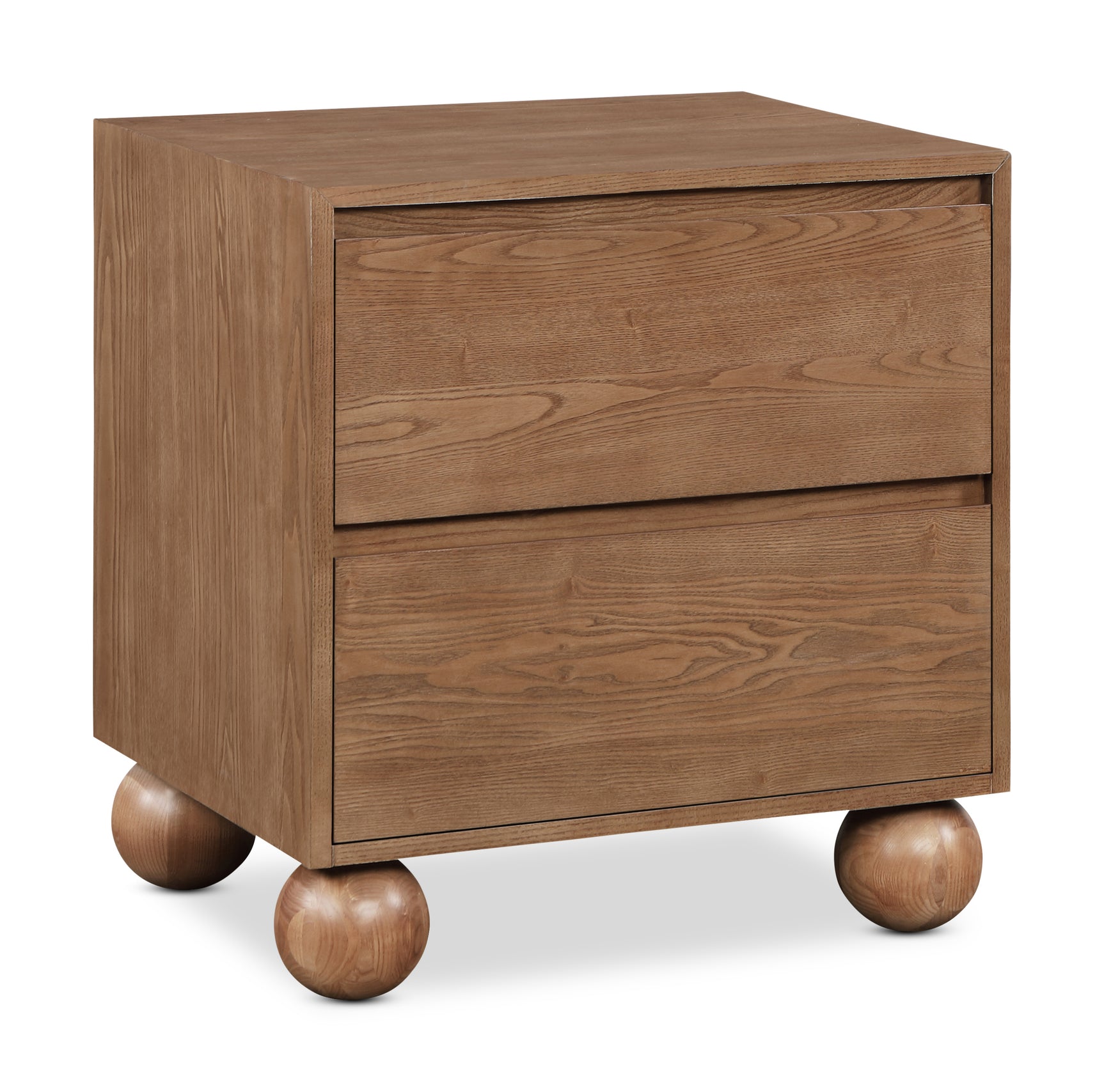 Coastline Walnut Wood Nightstand - Ornate Home