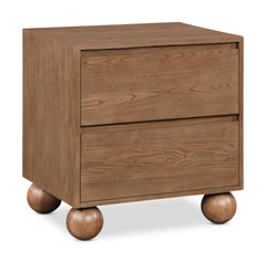 Coastline Walnut Wood Nightstand - Ornate Home