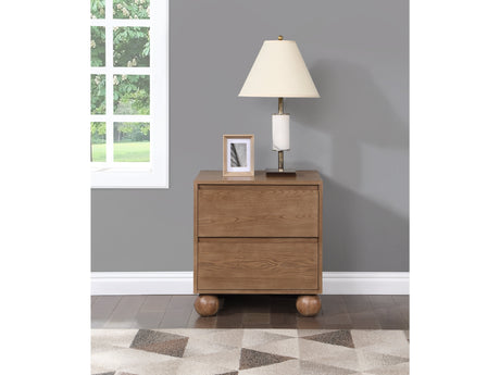 Coastline Walnut Wood Nightstand - Ornate Home