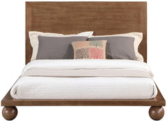 Coastline Walnut Wood Queen Bed (3 Boxes) - Ornate Home