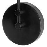 Cobalt Black Metal Cone Shaped Swivel Wall Sconce - Ornate Home
