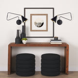 Cobalt Black Metal Cone Shaped Swivel Wall Sconce - Ornate Home