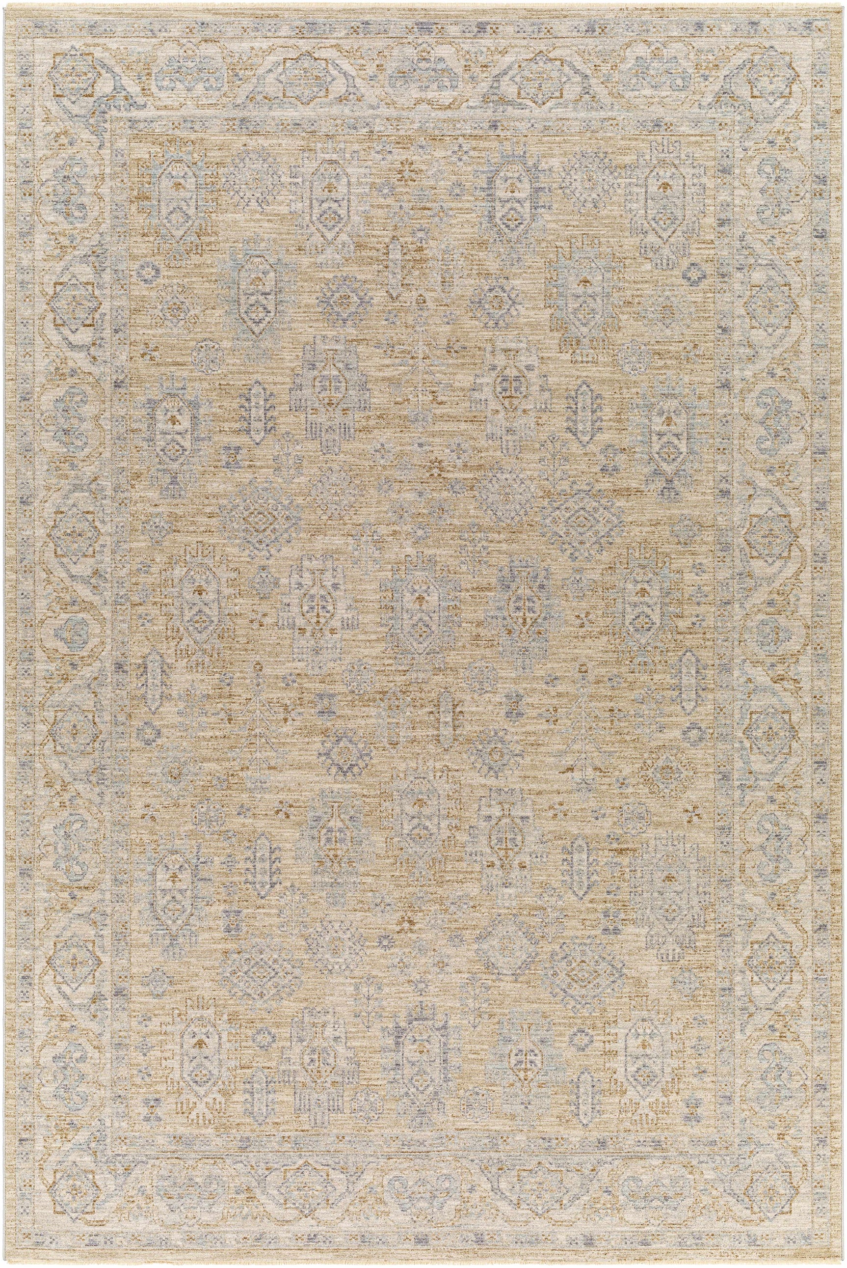 Coby Cream Avant Garde Thick Luxe Area Rug - Ornate Home