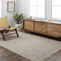Coby Cream Avant Garde Thick Luxe Area Rug - Ornate Home