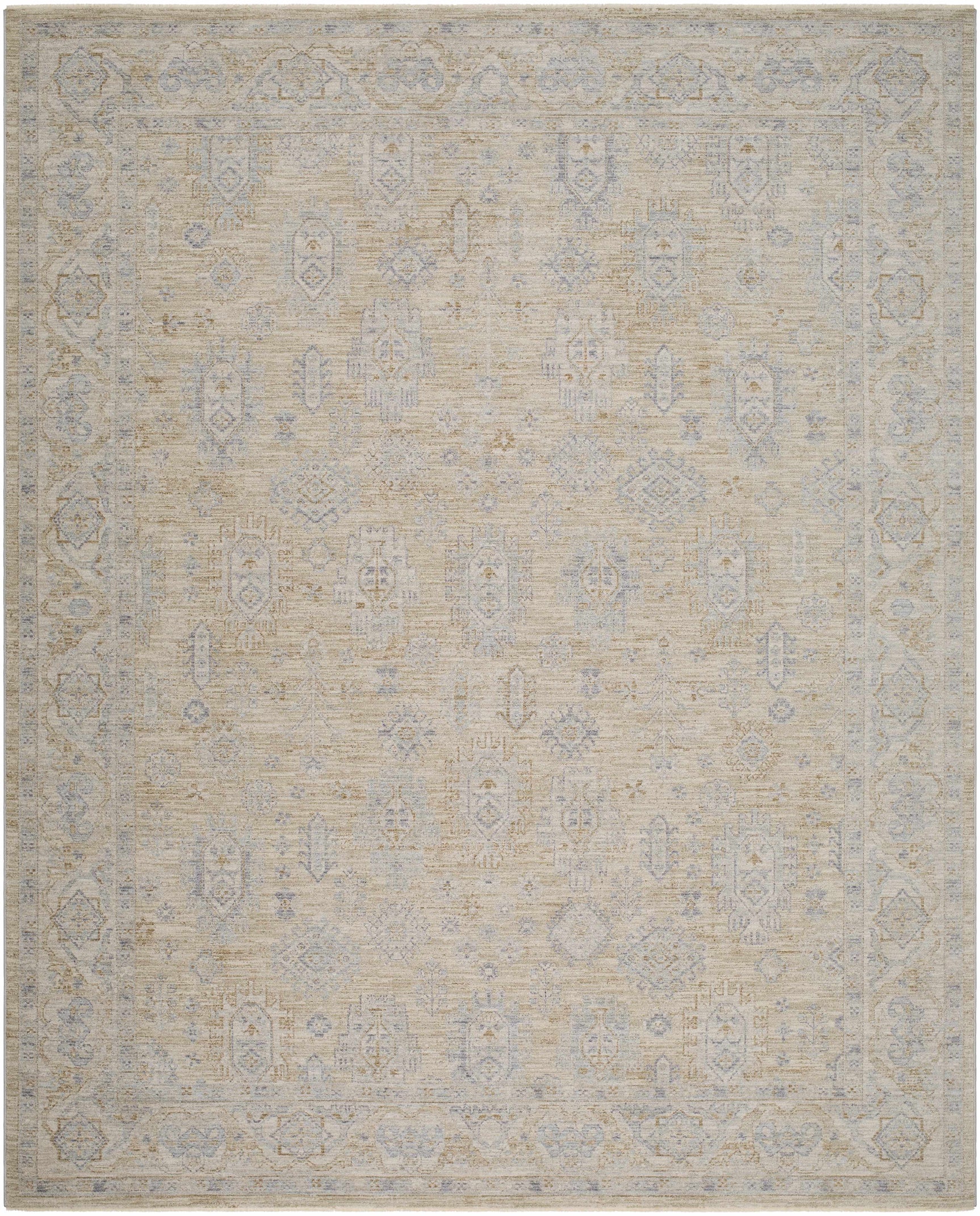 Coby Cream Avant Garde Thick Luxe Area Rug - Ornate Home