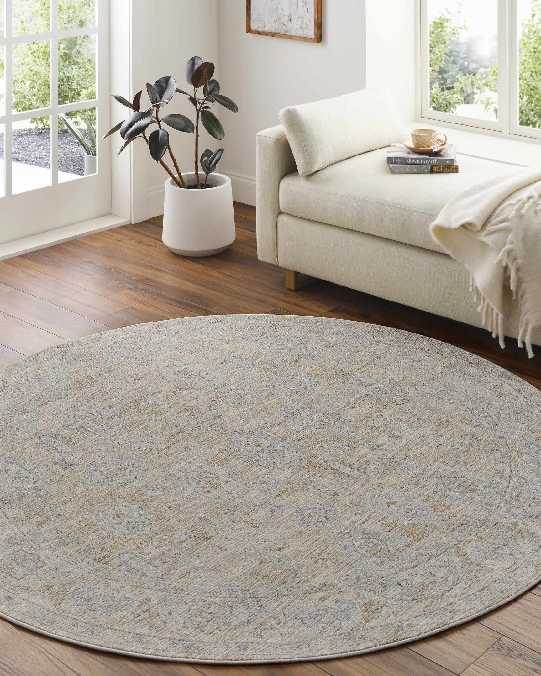 Coby Cream Avant Garde Thick Luxe Area Rug - Ornate Home