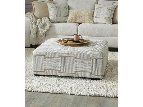 Cochrane Beige Ottoman - Ornate Home