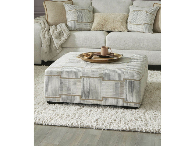Cochrane Beige Ottoman - Ornate Home