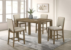 Cockrell Beige/Brown Counter Height Chair (Set of 2) - Ornate Home