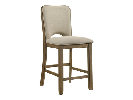 Cockrell Beige/Brown Counter Height Chair (Set of 2) - Ornate Home