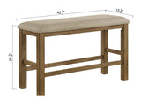 Cockrell Beige/Brown Counter Height Dining Set - Ornate Home
