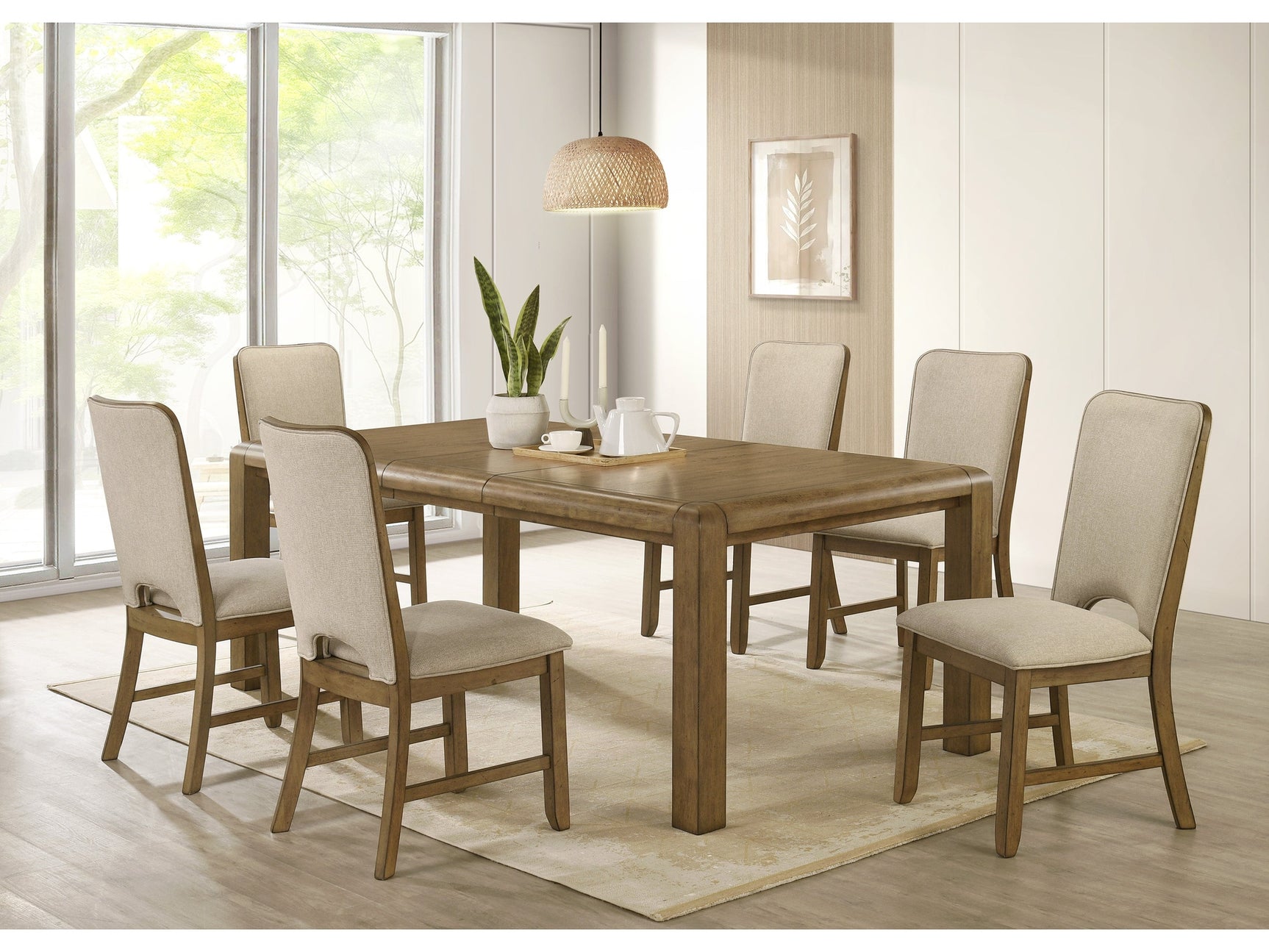 Cockrell Beige/Brown Dining Set - Ornate Home