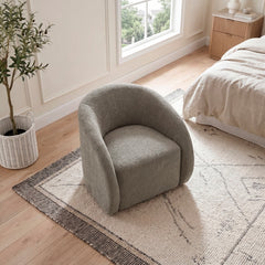 Cocoon Brown Swivel Chair - Ornate Home