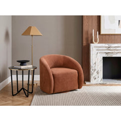 Cocoon Brown Swivel Chair - Ornate Home