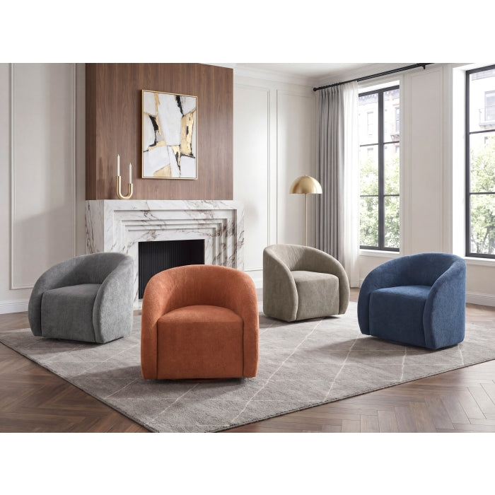 Cocoon Brown Swivel Chair - Ornate Home