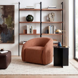 Cocoon Brown Swivel Chair - Ornate Home