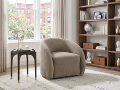 Cocoon Brown Swivel Chair - Ornate Home