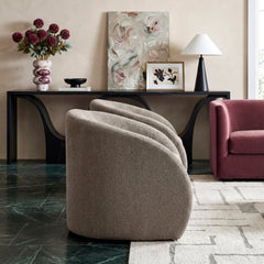 Cocoon Brown Swivel Chair - Ornate Home