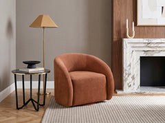 Cocoon Brown Swivel Chair - Ornate Home