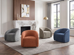 Cocoon Brown Swivel Chair - Ornate Home