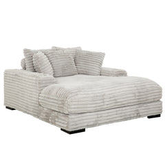 Cocoon Gray Mega Chaise Lounge w/ Dual Cupholders & USB Ports - Ornate Home