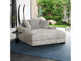 Cocoon Gray Mega Chaise Lounge w/ Dual Cupholders & USB Ports - Ornate Home