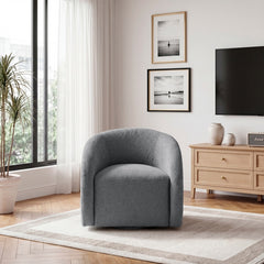 Cocoon Gray Swivel Chair - Ornate Home