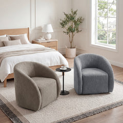 Cocoon Gray Swivel Chair - Ornate Home