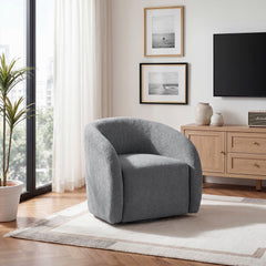 Cocoon Gray Swivel Chair - Ornate Home