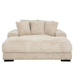 Cocoon Taupe Mega Chaise Lounge w/ Dual Cupholders & USB Ports - Ornate Home