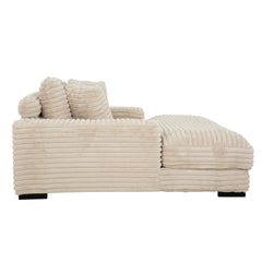Cocoon Taupe Mega Chaise Lounge w/ Dual Cupholders & USB Ports - Ornate Home
