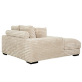 Cocoon Taupe Mega Chaise Lounge w/ Dual Cupholders & USB Ports - Ornate Home