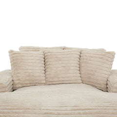Cocoon Taupe Mega Chaise Lounge w/ Dual Cupholders & USB Ports - Ornate Home